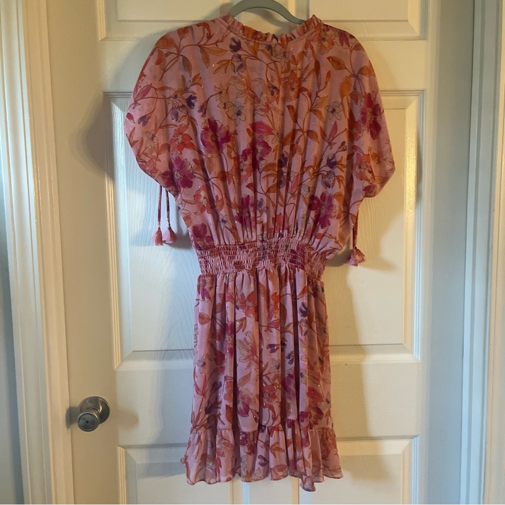 Misa Los Angeles Pink Floral Dress - Picture 2 of 7